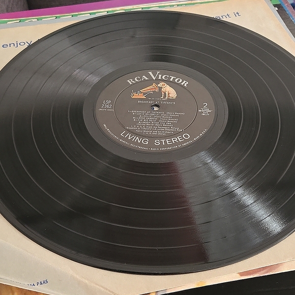 Henry Mancini BREAKFAST AT TIFFANY'S LP 1961 Press LSP-2362 VG+ ULTRASONIC CLEAN - Picture 5 of 5